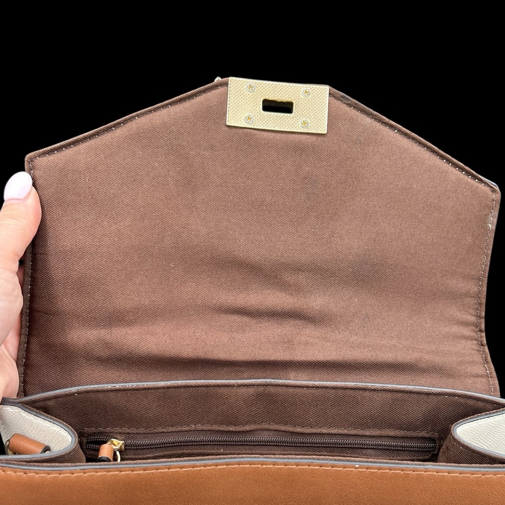 ALDO White & Brown Handbag - Picture 7 of 8